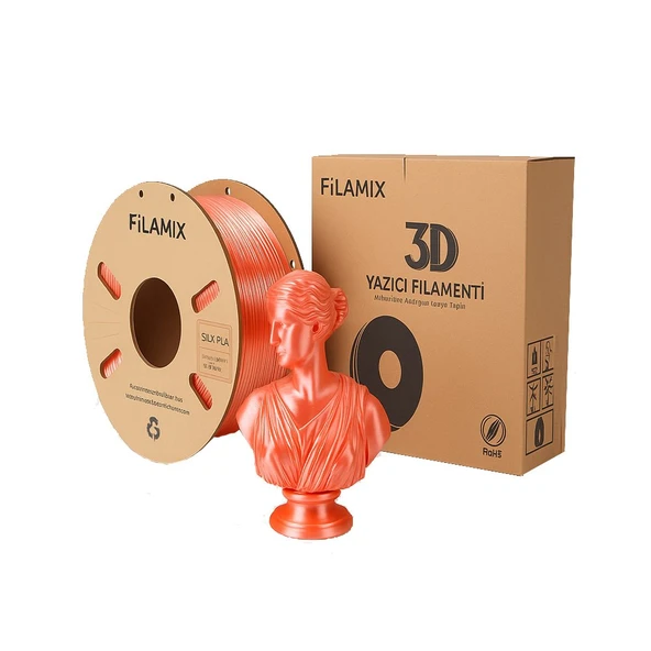 Filamix Silk Pla Mercan Pembesi 1kg İpeksi Parlaklık - Urhanshop Gönderimli ürün görseli 1
