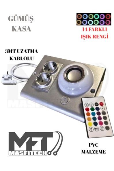 Masfitech Dolap ve Tezgah Altı Bluetooth Müzik Çalar Prizmatik Venüs Kablolu (3 METRE KABLO) ürün görseli 1