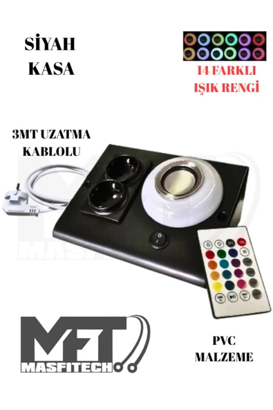 Masfitech Dolap Ve Tezgah Altı Bluetooth Müzik Çalar Prizmatik Venüs Uzatma Kablolu (3 METRE KABLO) ürün görseli 1
