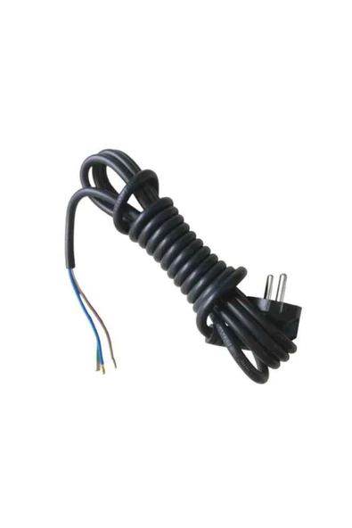 Masfitech Cihaz Fişli Ttr Topraklı Kablo 3 X 1 Mm 2 Metre (Siyah) ürün görseli 1
