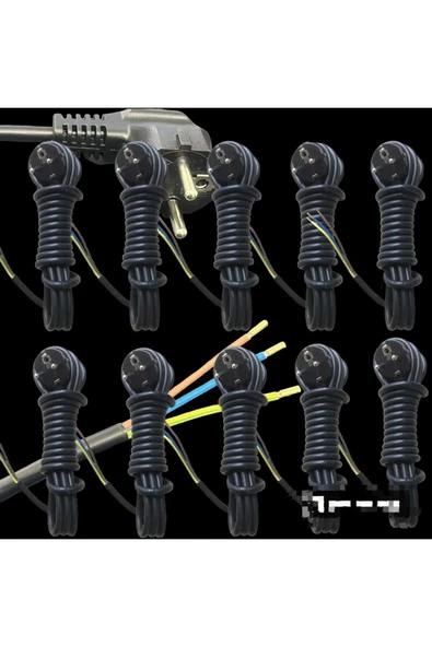 Masfitech Cihaz Fişli Ttr Topraklı Ups Kablo 3 X 1 Mm 2 Metre (10 Adet) ürün görseli 1