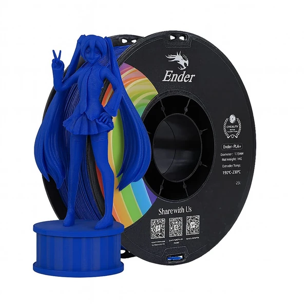 Creality Ender Pla+ Filament Koyu Mavi 1.75mm 1kg - Urhanshop Gönderimli ürün görseli 1