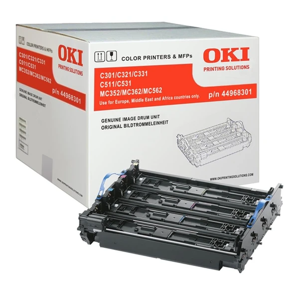 OKI 44968301 DRUM - C301, C321, C331, C332, C511, ürün görseli 1
