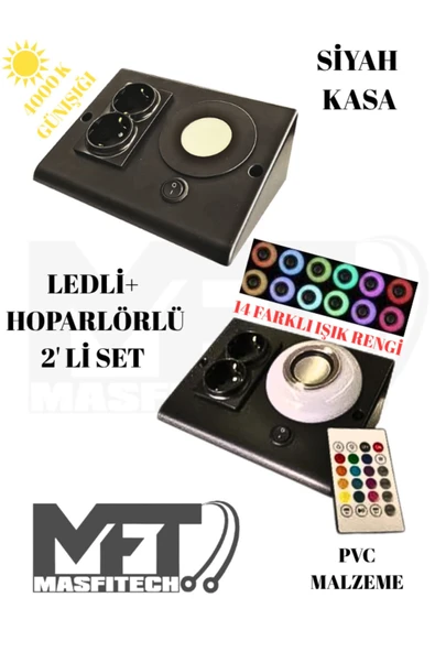 Masfitech Dolap Ve Tezgah Altı Bluetooth Müzik Çalar Ve Ledli Prizmatik Venüs (2'Lİ SET) 4000k Günışığı ürün görseli 1