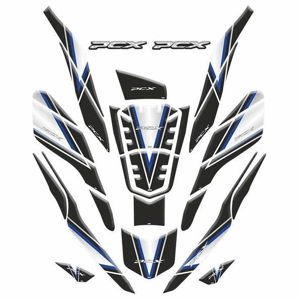 HONDA PCX 2021 - 2024 UYUMLU TANK PAD SET ürün görseli 1