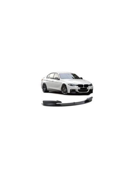 Bmw 3.seri F30 Plastik Parlak Siyah Mtech Ön Lip-Ek ürün görseli 1