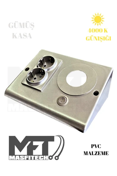Masfitech Dolap & Tezgah Altı Prizli Aydınlatma 3 Watt (GÜN IŞIĞI 4000K) 1306-40 ürün görseli 1