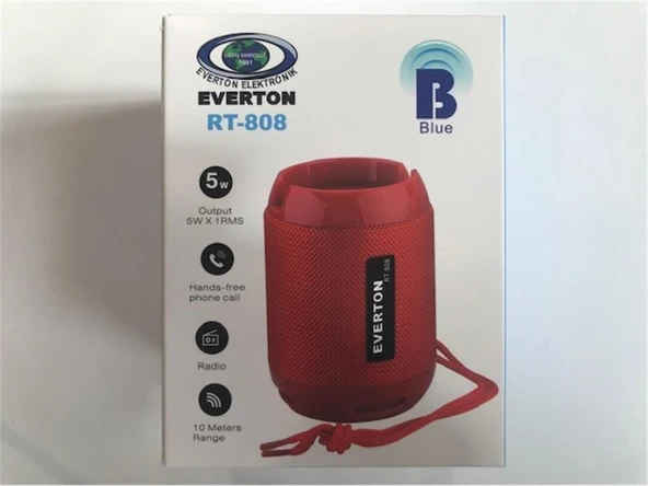Everton Rt-808bt Usb-Tf Card- Ses Bombası ürün görseli 1