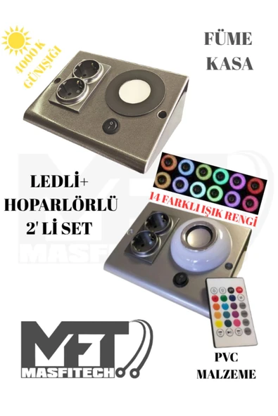 Masfitech Dolap Ve Tezgah Altı Bluetooth Müzik Çalar Ve Ledli Prizmatik Venüs (2'Lİ SET) 4000k Günışığı ürün görseli 1