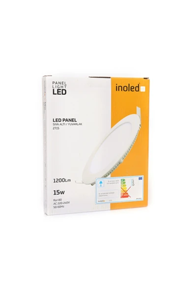 İnoled 15w Yuvarlak Sıva Altı Led Panel (gün Işığı-3300k) ürün görseli 1