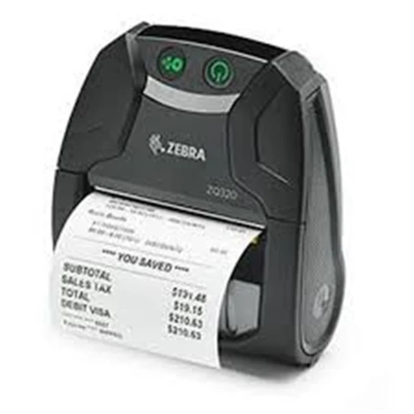 Zebra ZQ320 Mobil Etiket ve Fiş Yazıcı Bluetooth 3" 203 Dpı IP54. (iMZ320 Yerine) Şarj Kablosu Dahil ürün görseli 1