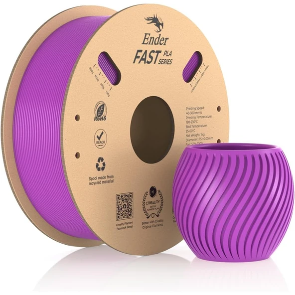Creality Ender Fast Mor 1.75mm Pla 3D Baskı Filamenti - Urhanshop Gönderimli ürün görseli 1