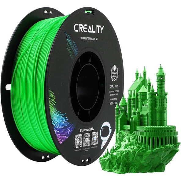 Creality Cr-Pla Floresan Yeşil 3D Yazıcı  Filament 1.75mm - Urhanshop Gönderimli ürün görseli 1