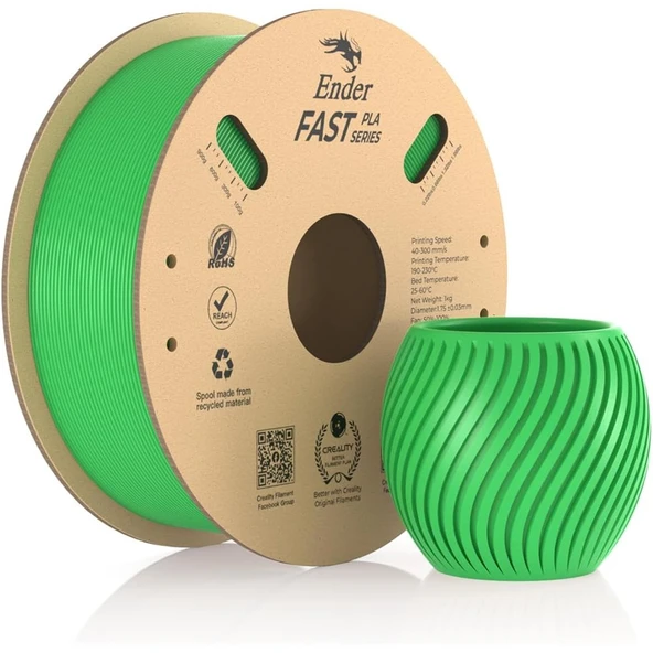 Creality Ender Fast Yeşil 1.75mm Pla 3D Baskı Filamenti - Urhanshop Gönderimli ürün görseli 1