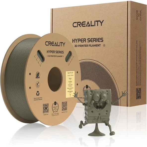 Creality Hyper Pla-Cf grimsi Sarı Carbon Fiber Filament 1kg - Urhanshop Gönderimli ürün görseli 1