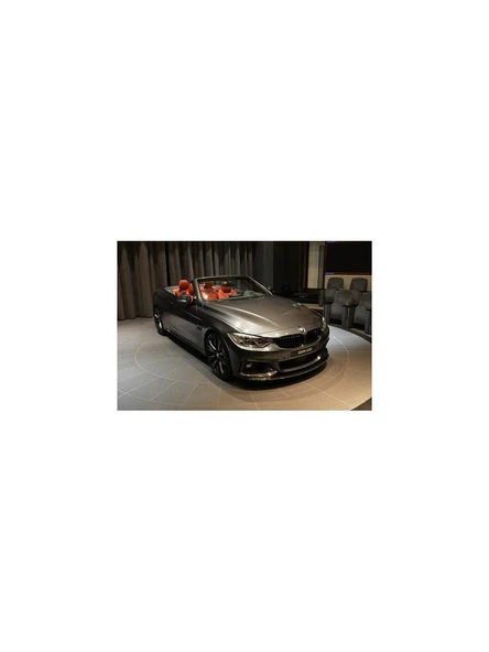 Bmw 4.seri F33 Cabrio Uyumlu Parlak Siyah Plastik Mtech Ön Lip-Ek ürün görseli 1