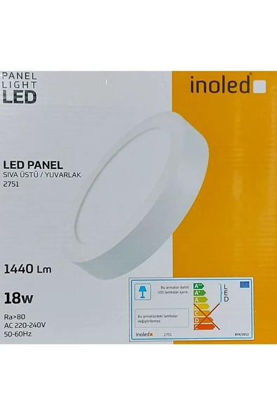 İnoled 18 W Sıvaüstü Spot Lamba 6500k Beyaz ürün görseli 1