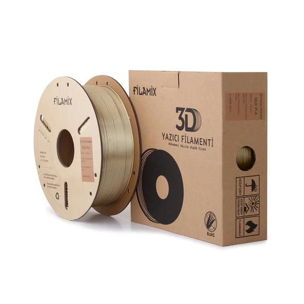 Filamix Bronz Pla 1kg İpeksi Parlaklık - Urhanshop Gönderimli ürün görseli 1