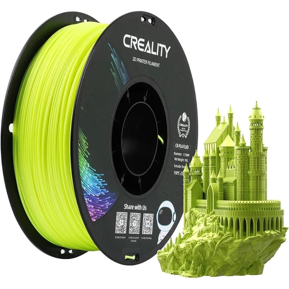 Creality Cr-Pla Floresan Sarı 3D Yazıcı  Filament 1.75mm - Urhanshop Gönderimli ürün görseli 1
