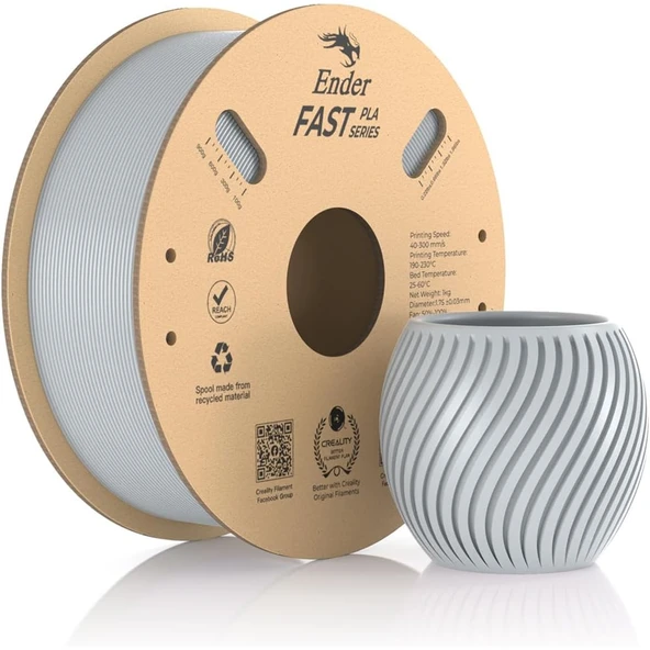 Creality Ender Fast Gümüş 1.75mm Pla 3D Baskı Filamenti - Urhanshop Gönderimli ürün görseli 1