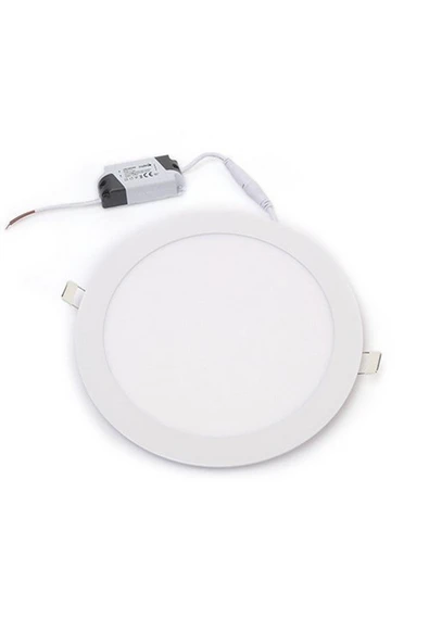 İnoled 2718-01 18 Watt Sıva Altı Yuvarlak Led Panel Armatür 6500 K Beyaz Işık ürün görseli 1