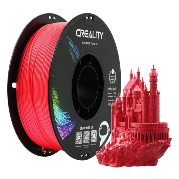 Creality Cr-Pla Floresan Kırmızı 3D Yazıcı  Filament 1.75mm - Urhanshop Gönderimli ürün görseli 1