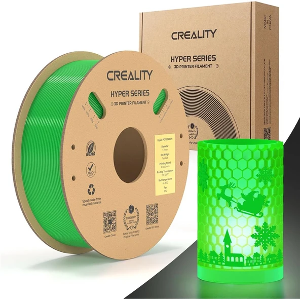 Creality Hyper Petg Yeşil Filament 1.75mm 1kg - Urhanshop Yetkili Satış ürün görseli 1