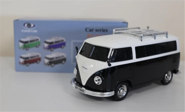EVERTON RT-1945 Siyah Arabalı  Bluetooth Fm-Usb-Tf-Aux Şarjlı Nostaljik Radyo ürün görseli 1