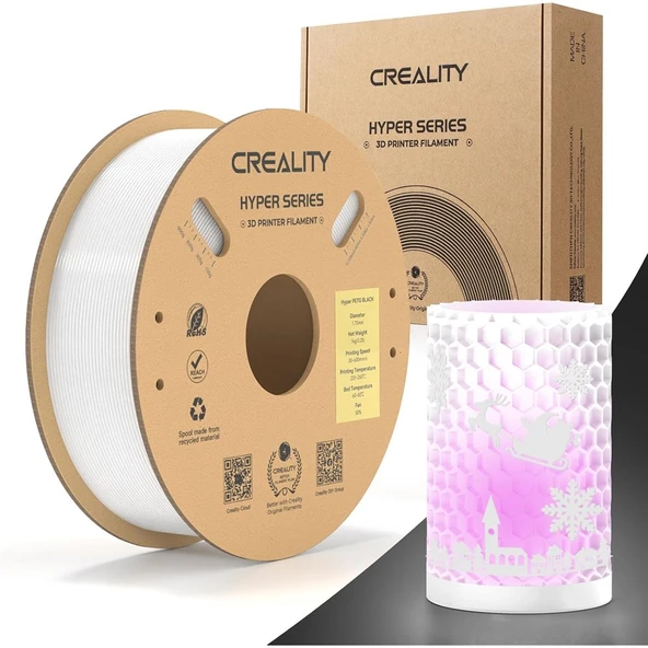 Creality Hyper Petg Beyaz Filament 1.75mm 1kg - Urhanshop Yetkili Satış ürün görseli 1