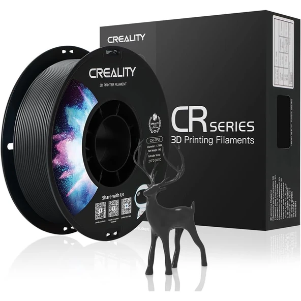 Creality Cr-Tpu Siyah Filament 1.75mm 1000gr - Urhanshop Yetkili Satış ürün görseli 1
