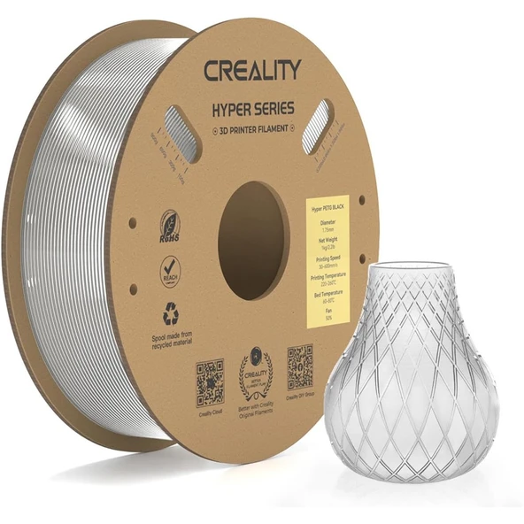 Creality Hyper Petg Şeffaf Filament 1.75mm 1kg - Urhanshop Yetkili Satış ürün görseli 1