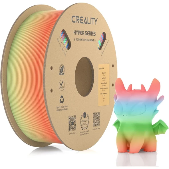 Creality Hyper Rainbow Pla Kısa Yabani Çiçek Filament 1,75mm 1000gr - Urhanshop Yetkili Satış ürün görseli 1