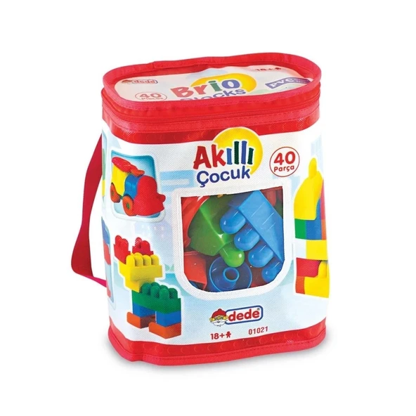 Mey İthalat® 01021  Akıllı Çocuk Blokları 40 Parça ürün görseli 1