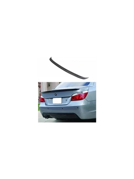 Bmw 5.seri E60  Uyumlu Plastik Ince Parlak Siyah Spoiler 2003-2010 ürün görseli 1
