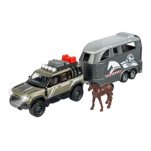 Majorette Land Rover Horse Carrier - Resim 2