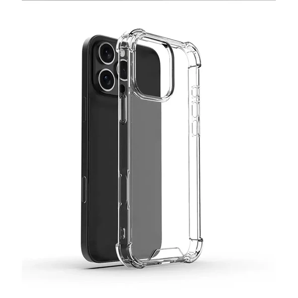 Apple iPhone 16 Pro Max Uyumlu Kılıf Nitro Anti Shock Şeffaf Silikon Kapak ürün görseli 1