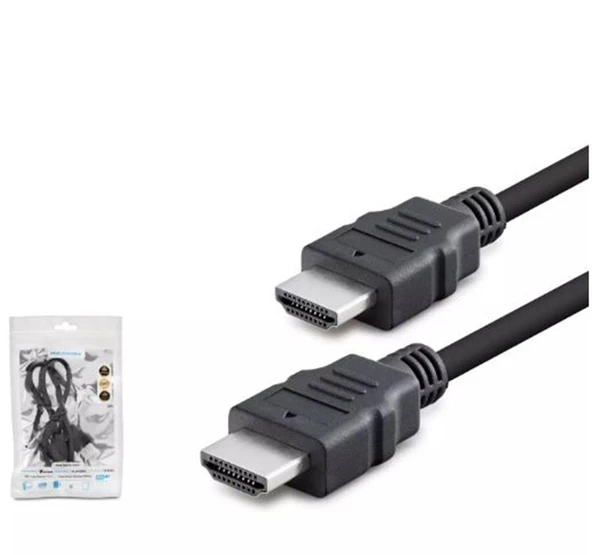 HADRON HDX2027 HDMI (M) TO HDMI (M) KABLO PVC 50CM SİYAH ürün görseli 1
