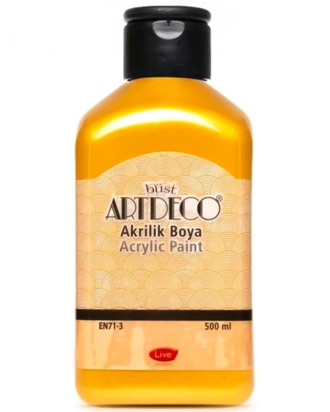 Artdeco Metalik Akrilik Boya 500 ml Altın 71L3721 ürün görseli 1