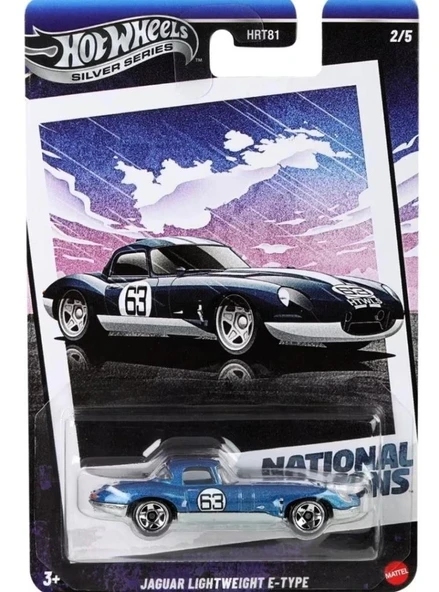 Hot Wheels SILVER SERIES Arabalar Özel Seri JAGUAR LIGHTWEIGHT E-TYPE HRT81 - JBY90 ürün görseli 1