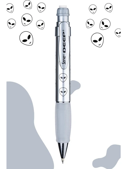 Serve Deep Versatil Kalem Metallic Gümüş Gri Uzay Temalı 0.7 mm 3748 ürün görseli 1