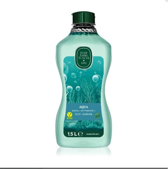 Eyüp Sabri Tuncer 1,5lt  Aqua Doğal Zeytin Yağlı Sıvı Sabun  Pet Şişe ürün görseli 1