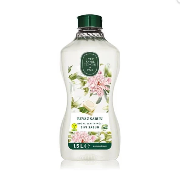 Eyüp Sabri Tuncer 1,5lt   Beyaz Sabun Doğal Zeytin Yağlı Sıvı Sabun Pet Şişe ürün görseli 1