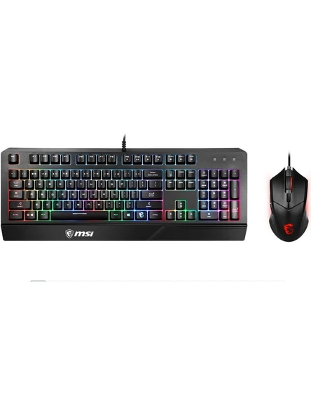 Msı Vigor GK20 Türkçe Rgb Klavye & Msı Clutch GM08 Mouse Gaming Kablolu Set ürün görseli 1