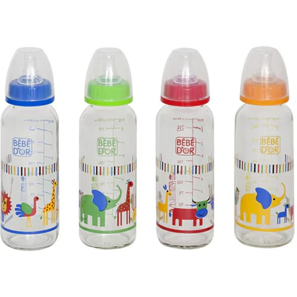 BEBEDOR BİBERON CAM DESENLİ 250 ML 31302 ürün görseli 1