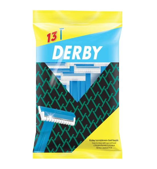 Derby Banyo Tıraş Bıçağı Tek Bıçaklı 10+3 Adet ürün görseli 1