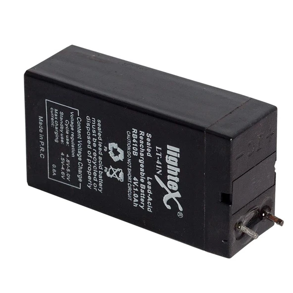 Lightex LT-41N 4 Volt 1 Amper Işıldak Akü (35x22x64 Mm) ürün görseli 1