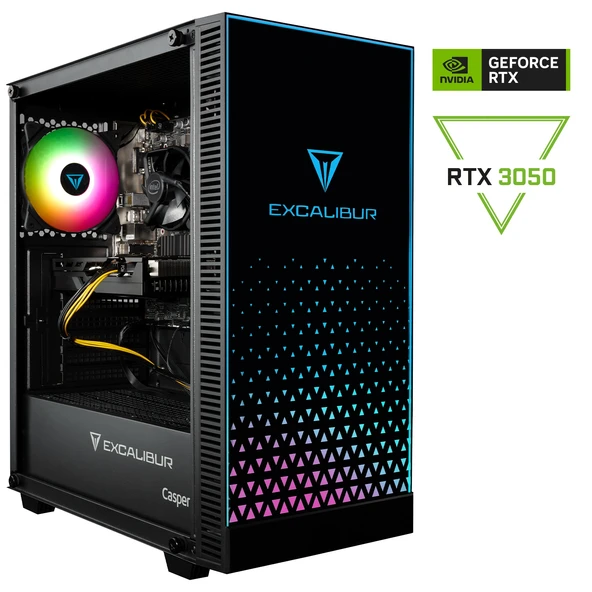 Casper Excalibur E65L.144F-BV50X-0FC Intel Core i5-14400F 16GB DDR5 RAM 500GB SSD Nvidia GeForce RTX 3050 Freedos ürün görseli 1