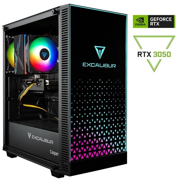 Casper Excalibur E65L.144F-BF50X-0HC Intel Core i5-14400F 16GB DDR5 RAM 1TB SSD Nvidia GeForce RTX 3050 Freedos Hava S. ürün görseli 1