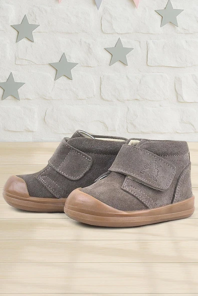 Rakerplus Yoohoo Hakiki Deri Kum Rengi Cırtlı Unisex Bebek Bot ürün görseli 1