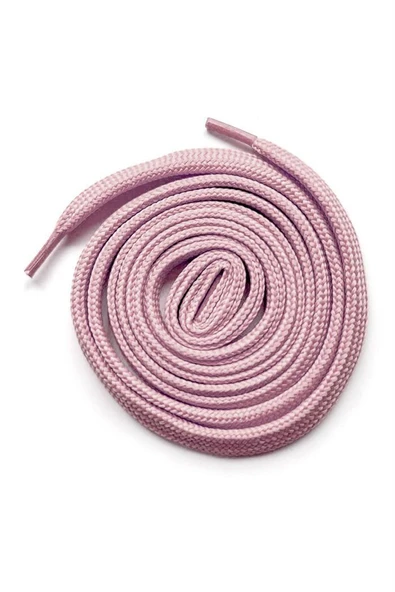 Pudra Pembe 1 cm Kalınlığında 1 Çift Yassı Spor Ayakkabı Bağcığı ürün görseli 1